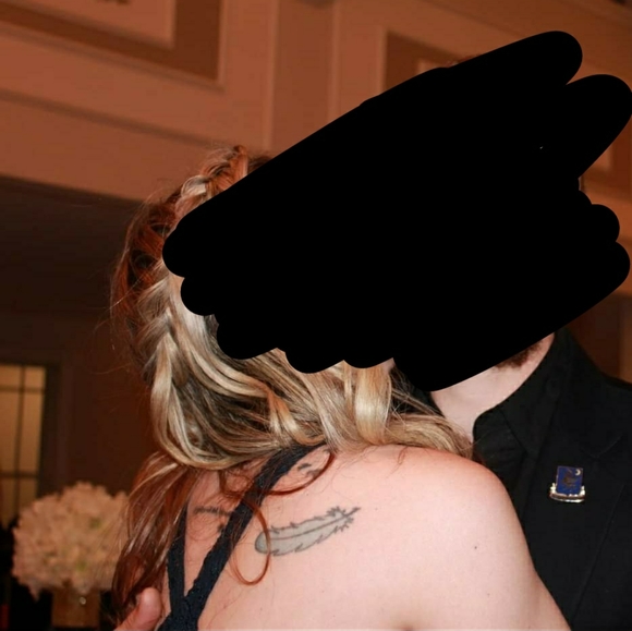 Blue Open back Dress - Picture 3 of 4